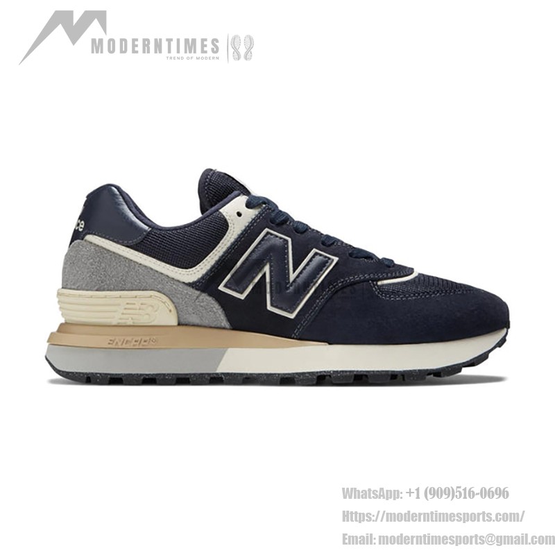 New Balance 574 Legacy U574LGBN Blau Grau Retro-Laufschuhe mit ENCAP-Dämpfung und schlankem Design