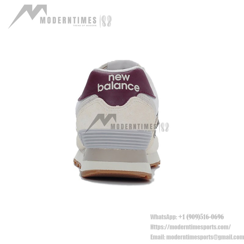 New Balance 574v2 Moonbeam Burgundy Retro Running Shoes - Classic and Comfortable