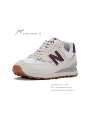 New Balance 574v2 WL574RCF Moonbeam Burgundy Retro Running Shoes | Timeless Elegance and Superior Comfort