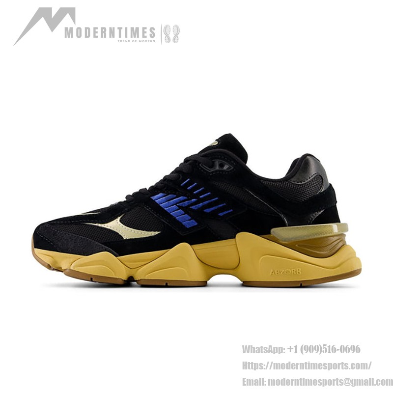 New Balance 9060 "Black Royal Gum" U9060RE 레트로 스니커즈 – 대담하고 편안한 착용감