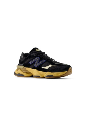 New Balance 9060 "Black Royal Gum" U9060RE Retro Sneakers – Classic Black, Blue & Gold, Premium Suede, Comfortable & Cushioned, Trendy & Versatile