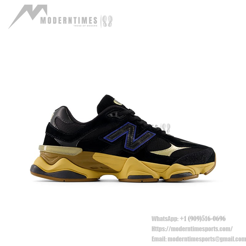 New Balance 9060 "Black Royal Gum" U9060RE 레트로 스니커즈 – 대담하고 편안한 착용감