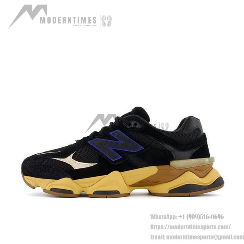 New Balance 9060 "Black Royal Gum" U9060RE 레트로 스니커즈 – 대담하고 편안한 착용감