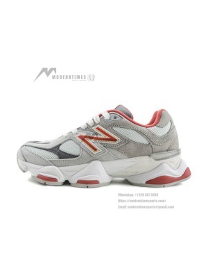 New Balance 9060 "Boston College" U9060EGL Retro Sneakers – Classic Grey & Red, Premium Suede, Comfortable & Cushioned, Trendy & Versatile