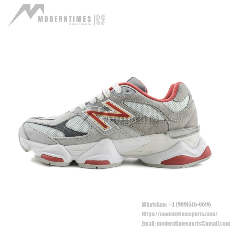 New Balance 9060 "Boston College" U9060EGL Retro Sneakers – Classic Grey & Red, Stylish & Comfortable