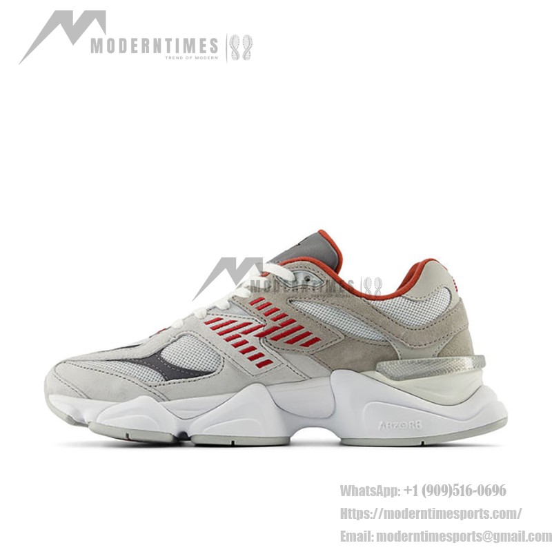 New Balance 9060 "Boston College" U9060EGL Retro Sneakers – Classic Grey & Red, Stylish & Comfortable