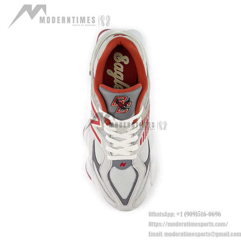 New Balance 9060 "Boston College" U9060EGL Retro Sneakers – Classic Grey & Red, Stylish & Comfortable