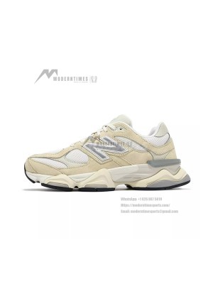 New Balance 9060 "Calcium Sea Salt" U9060WNB Retro Sneakers – Cream White & Grey, Premium Suede, Comfortable & Cushioned, Trendy & Versatile