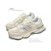 New Balance 9060 "Calcium Sea Salt" U9060WNB Retro Sneakers – Cream White & Grey, Premium Suede, Comfortable & Cushioned, Trendy & Versatile