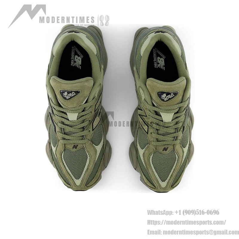 New Balance 9060 U9060ZGD Dark Olivine unisex chunky sneakers