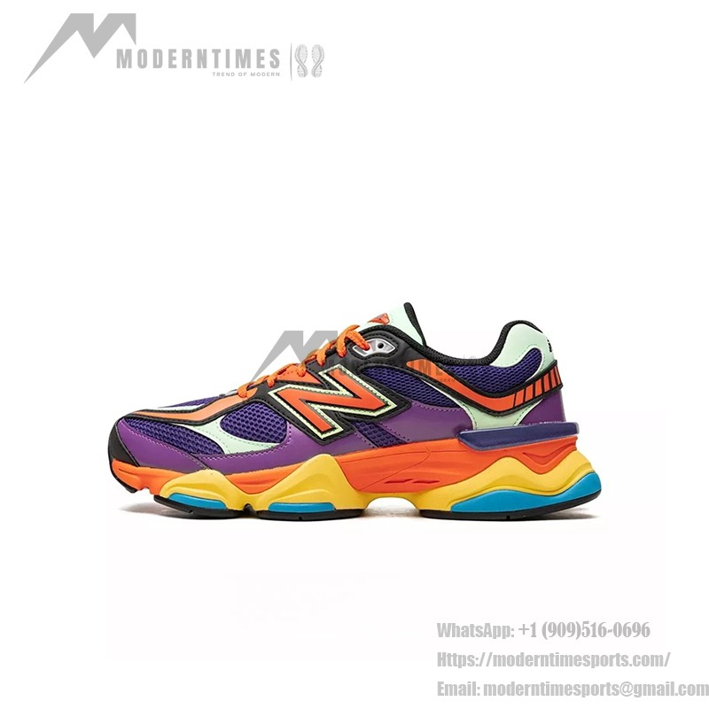 New Balance 9060 U9060NBX "Prism Purple Vibrant Spring" - Colorful Retro Running Sneakers