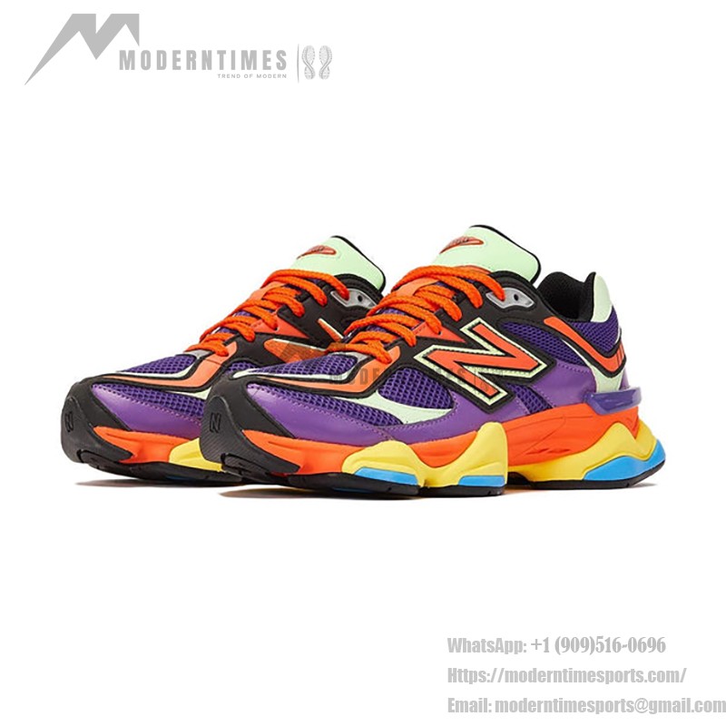 New Balance 9060 U9060NBX "Prism Purple Vibrant Spring" - Colorful Retro Running Sneakers