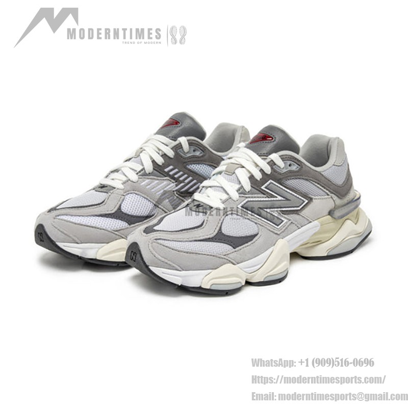 New Balance 9060 U9060GRY "Rain Cloud Grey" - Minimalist Retro Running Sneakers