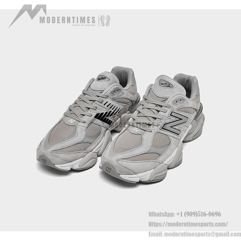 New Balance 9060 U9060JGR Silver Metallic Grey Retro Running Shoes – Stylish and Breathable