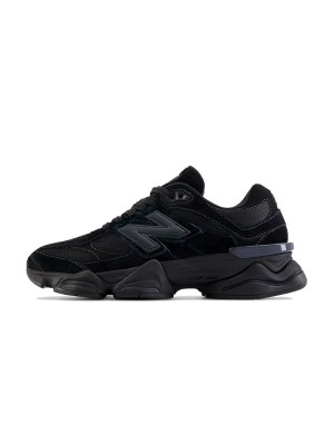 New Balance 9060 "Triple Black" U9060BPM Retro Running Shoes – Sleek & Stylish Dad Sneakers