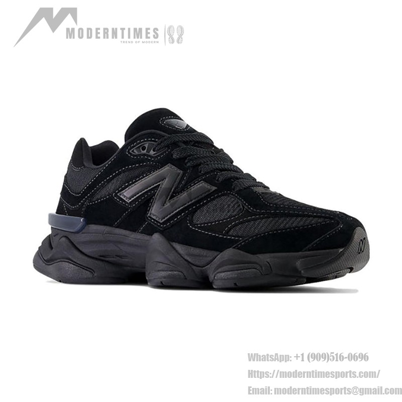 New Balance 9060 "Triple Black" U9060BPM Retro Running Shoes – Sleek and Versatile