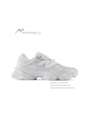 New Balance 9060 "Triple White" U9060NRJ Retro Running Shoes – Minimalist & Stylish Dad Sneakers