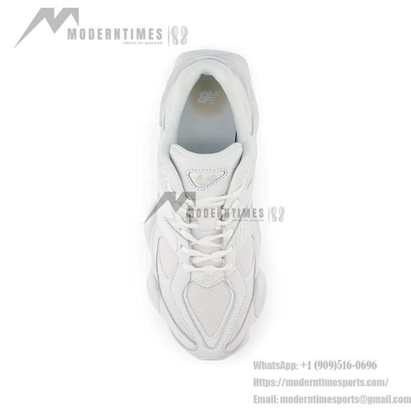 New Balance 9060 "Triple White" U9060NRJ Retro Running Shoes – Clean & Stylish