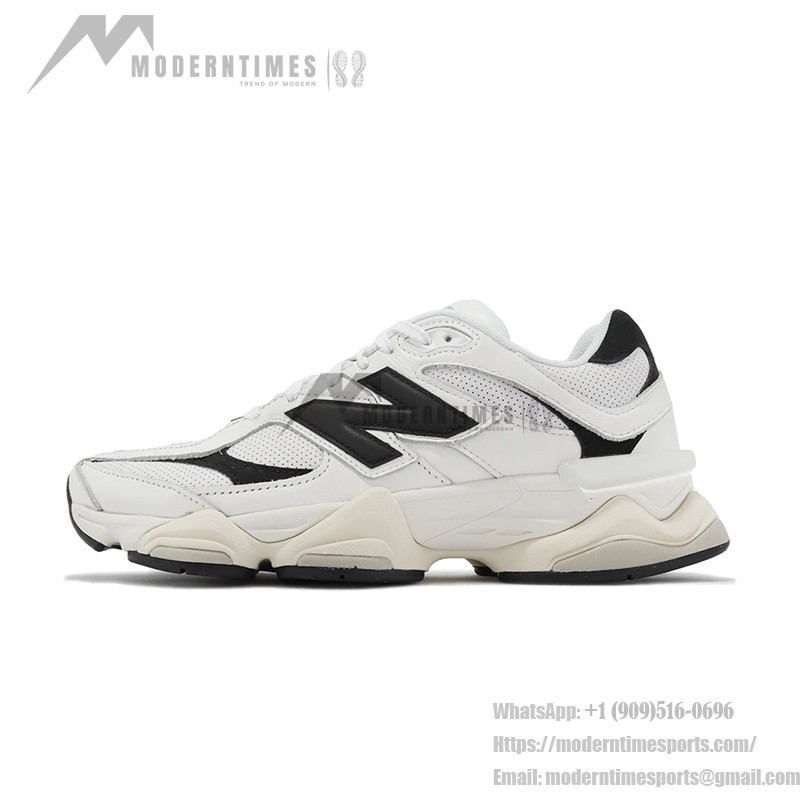 New Balance 9060 White and Black Sneakers U9060AAB side view