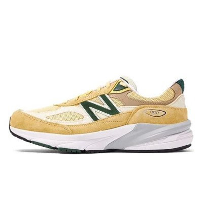 New Balance 990V6 Made in USA Yellow Green M990TE6 – Premium Suede & Mesh Sneakers for Comfort and Style