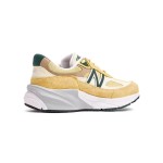 New Balance 990V6 Made in USA Yellow Green M990TE6 스니커즈 – 프리미엄 스웨이드 메쉬 구조