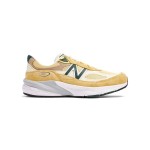 New Balance 990V6 Made in USA Yellow Green M990TE6 스니커즈 – 프리미엄 스웨이드 메쉬 구조