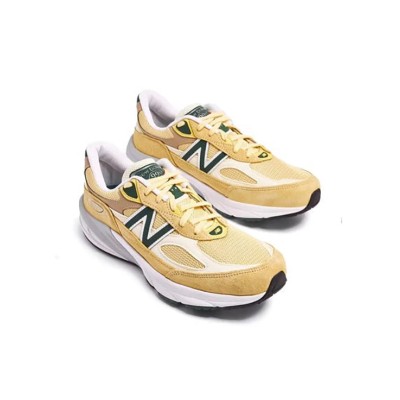 New Balance 990V6 Made in USA Yellow Green M990TE6 – Premium Suede & Mesh Sneakers for Comfort and Style