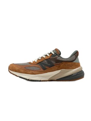 New Balance 990V6 x Carhartt WIP Khaki M990CH6 – 프리미엄 스웨이드 & 메쉬 스니커즈 (카키)