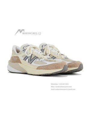 New Balance 990v6 Made in USA Cream M990SS6 – Premium Suede & Mesh Sneakers for Comfort and Style