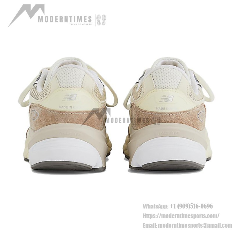 New Balance 990v6 Made in USA Cream M990SS6 – Premium Suede and Mesh Sneakers in Cream