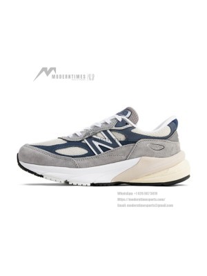 New Balance 990v6 Made in USA Grey Navy U990TC6 – Premium Suede & Mesh Sneakers for Comfort and Style