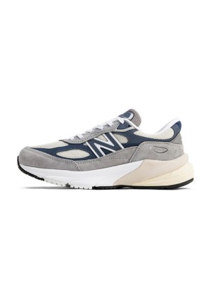 New Balance 990v6 Made in USA Grey Navy U990TC6 – 프리미엄 스웨이드 & 메쉬 스니커즈 (그레이 & 네이비)