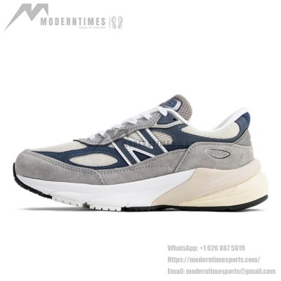 New Balance 990v6 Made in USA Grey Navy U990TC6 – Premium Suede & Mesh Sneakers for Comfort and Style