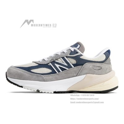 New Balance 990v6 Made in USA Grey Navy U990TC6 – Premium Suede & Mesh Sneakers for Comfort and Style