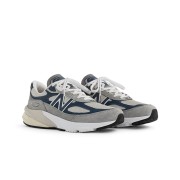 New Balance 990v6 Made in USA Grey Navy U990TC6 – 프리미엄 스웨이드 & 메쉬 스니커즈 (그레이 & 네이비)