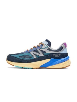 New Balance 990v6 x Action Bronson Lapis Lazuli M990AC6 – 프리미엄 스웨이드 & 메쉬 스니커즈 (라피스 라줄리)