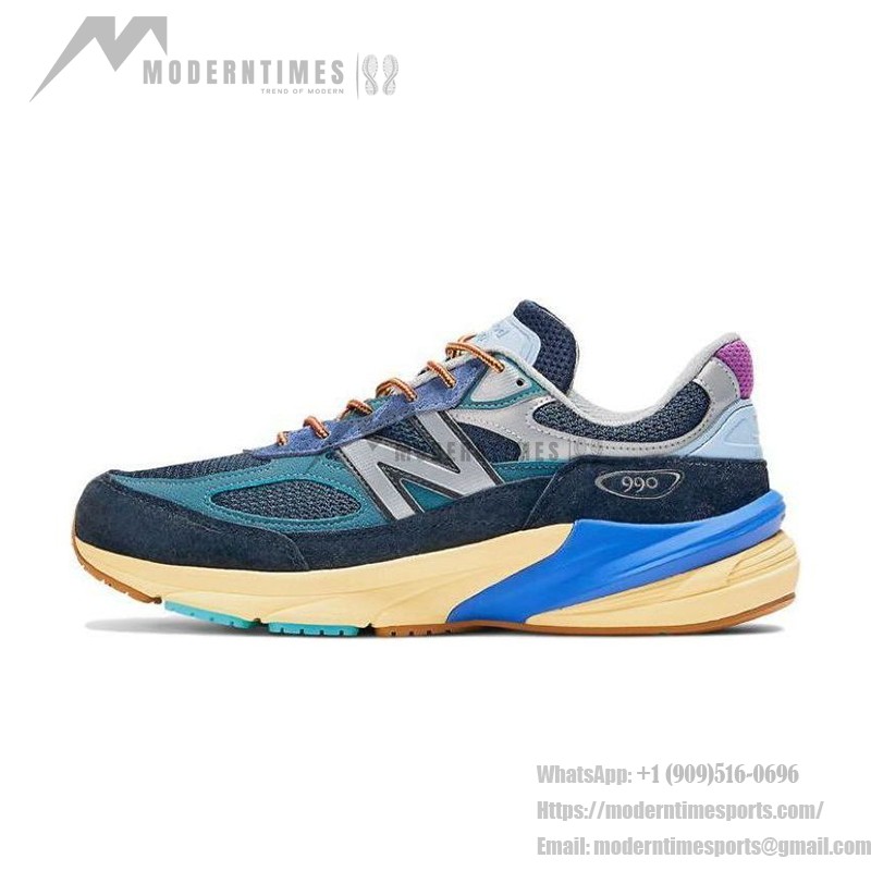 New Balance 990v6 x Action Bronson Lapis Lazuli M990AC6 – プレミアムスエードとメッシュのスニーカー（ラピスラズリ）