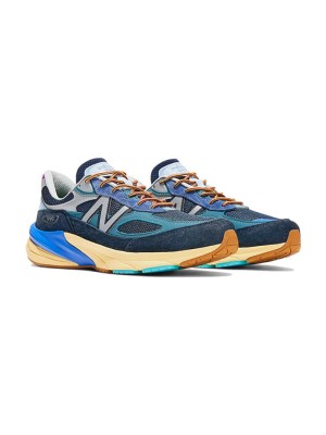 New Balance 990v6 x Action Bronson Lapis Lazuli M990AC6 – 프리미엄 스웨이드 & 메쉬 스니커즈 (라피스 라줄리)