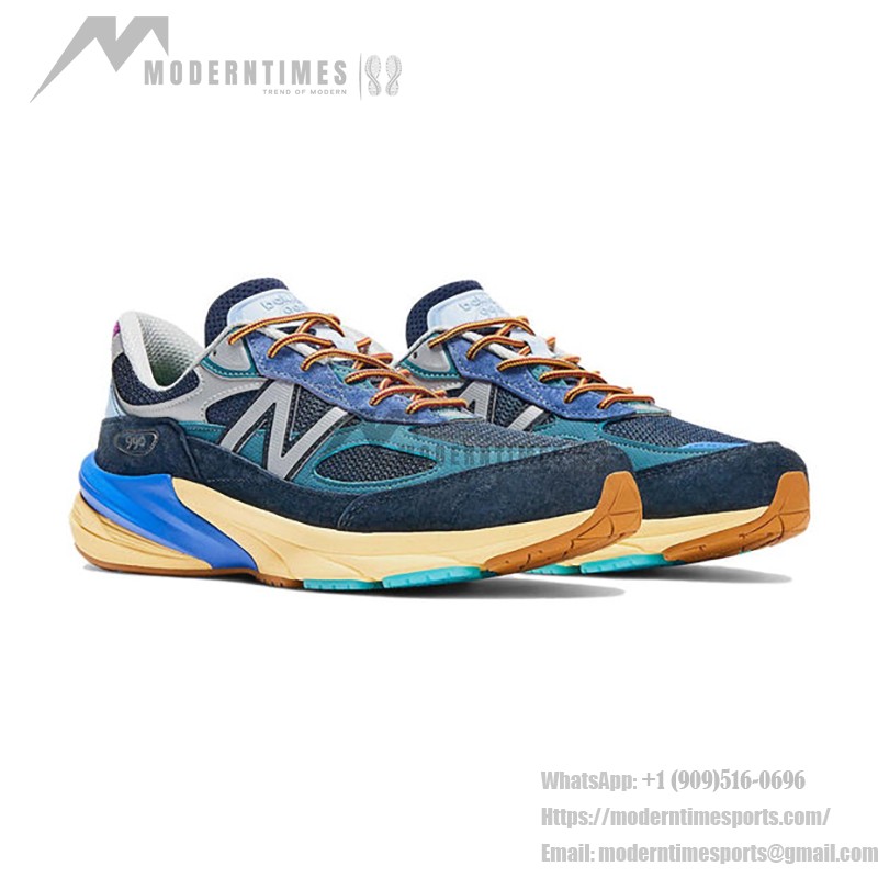 New Balance 990v6 x Action Bronson Lapis Lazuli M990AC6 – プレミアムスエードとメッシュのスニーカー（ラピスラズリ）