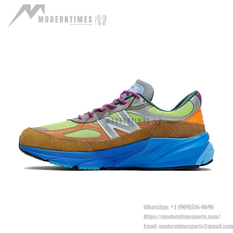 New Balance 990v6 x Action Bronson Made in USA Baklava M990AB6 – Premium Suede & Mesh Sneakers in Vibrant Baklava Colors