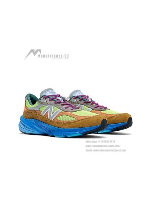 New Balance 990v6 x Action Bronson Made in USA Baklava M990AB6 – Premium Suede & Mesh Sneakers in Vibrant Colors