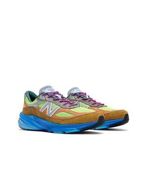 New Balance 990v6 x Action Bronson Made in USA Baklava M990AB6 – 프리미엄 스웨이드 & 메쉬 스니커즈 (바클라바 컬러)