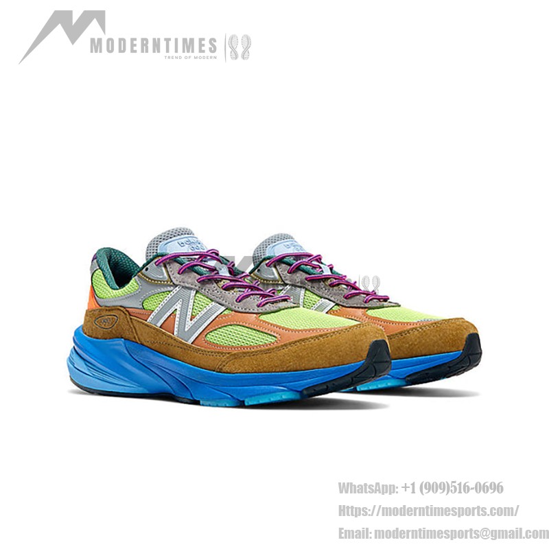 New Balance 990v6 x Action Bronson Made in USA Baklava M990AB6 – Premium Suede & Mesh Sneakers in Vibrant Baklava Colors