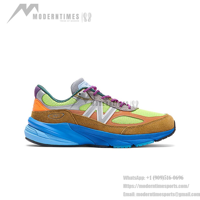 New Balance 990v6 x Action Bronson Made in USA Baklava M990AB6 – Premium Suede & Mesh Sneakers in Vibrant Baklava Colors