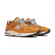 New Balance 991v2 Made in England Brights Revival Pack イエロー U991YE2 – プレミアムスエード＆メッシュスニーカーで究極の快適さとスタイル