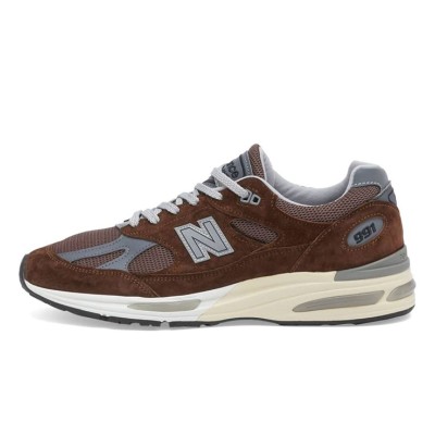 New Balance 991v2 Made in England Pinecone U991BR2 – Premium Suede & Mesh Sneaker für Komfort und Retro-Stil