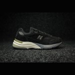 New Balance M992BL Black Sneakers Front View – Unisex NB992 Running Shoes