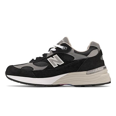 New Balance 992 Made in USA M992EB – Premium Black Suede & Mesh Sneakers for Comfort and Durability