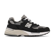 New Balance 992 Made in USA M992EB – Premium Black Suede & Mesh Sneakers for Comfort and Durability