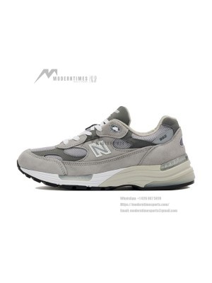 New Balance 992 Made in USA M992GR – Premium Grey Suede & Mesh Sneakers for Comfort and Durability